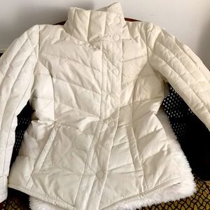 Danier White Leather Jacket